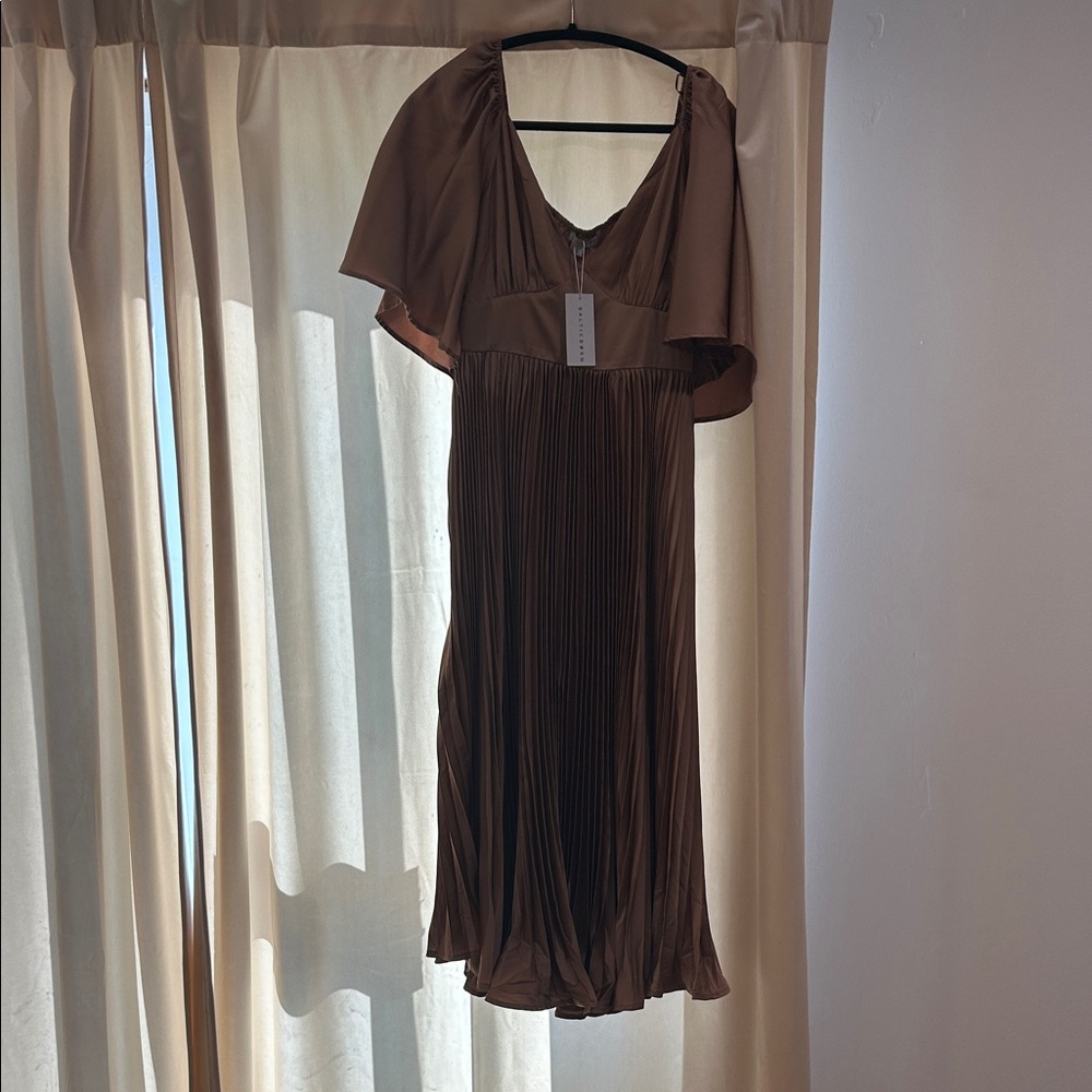 Baltic Born Aubree Champagne Pleated Dress
